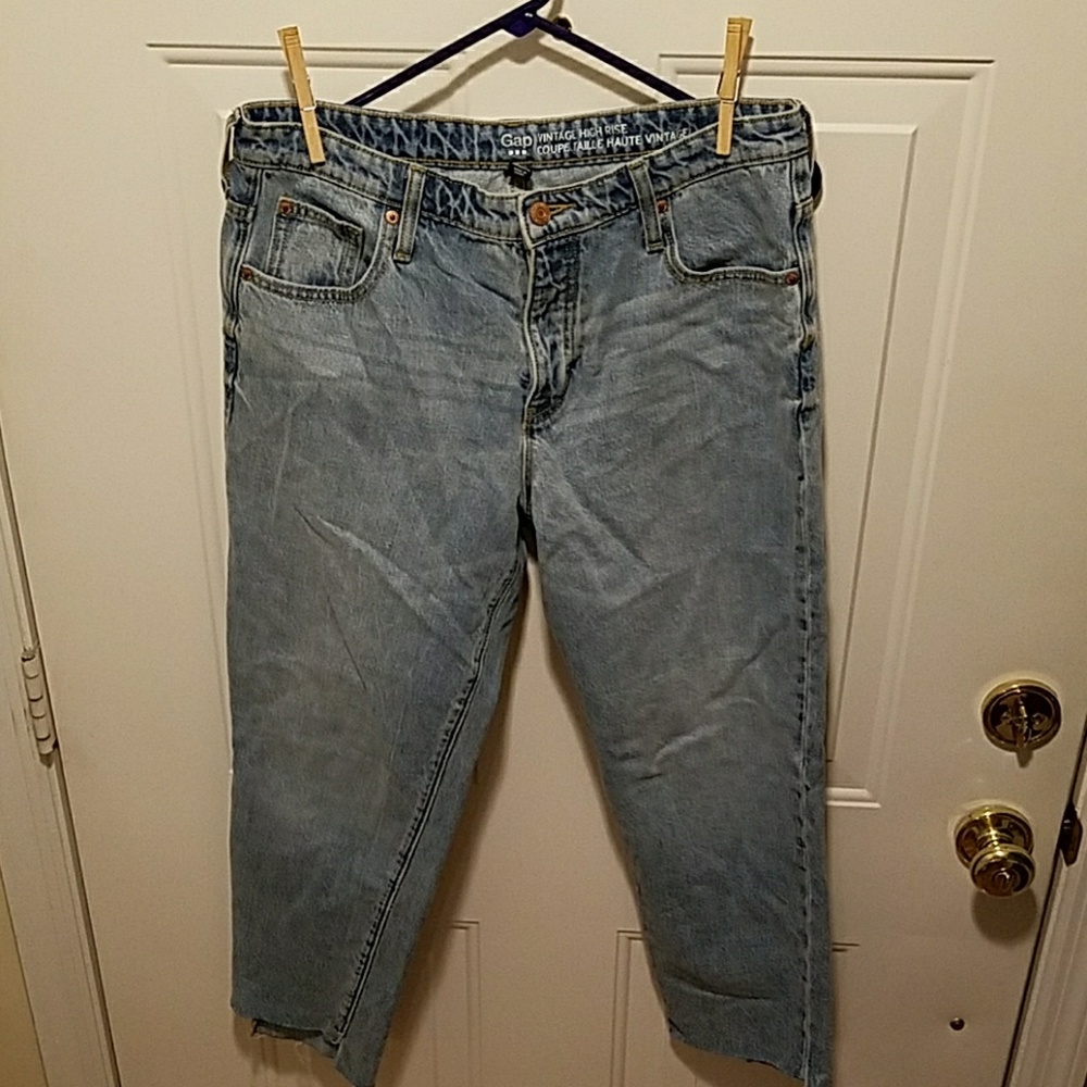 Gap high rise crop jeans